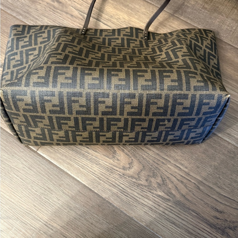 Fendi Brown & Tan Zucca Canvas Tote - Picture 9 of 9